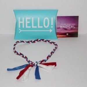 TWISTBAND RED WHITE & BLUE HEADBAND NEW IN BOX